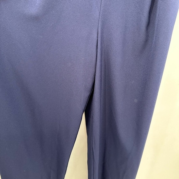 MODCLOTH V neck sleeveless belted navy pant suit.  Medium - Picture 8 of 13